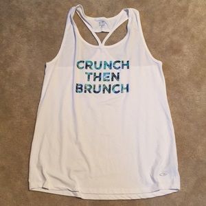 Crunch Then Brunch Workout Tank Size M